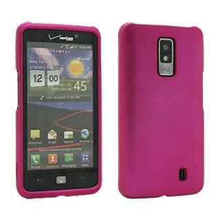 Icella FS LGVS920 RPI Snap On Cover   LG Spectrum VS920   Rubberized Pink Cell Phones & Accessories