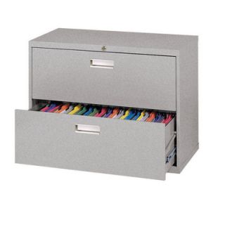 Sandusky 600 Series 2 Drawer  File Cabinet LF6A362 Finish Multi Granite