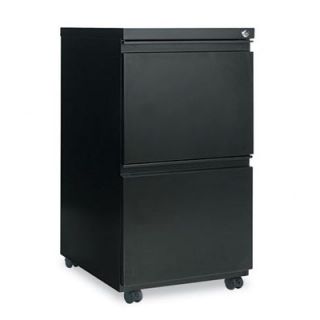 Alera 2 Drawer Mobile Pedestal File Cabinet ALEPB542819 Finish Black