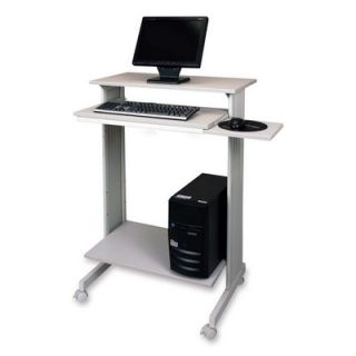 Buddy Products Stand Up Workstation, 29 1/2x19 5/8x44 1/4, GY BDY643818