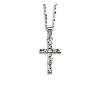 LJ Designs 188. Crystal Cross Pendant   Swarovski Crystal   Christian Gifts   First Communion Gift   Confirmation Gift Pendant Necklaces Jewelry