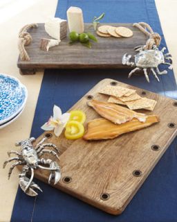 Wooden Crab Cutting Board   Mud Pie