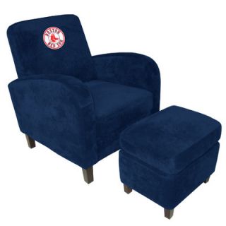 Imperial MLB Den Chair and Ottoman 6220 MLB Team Boston Red Sox