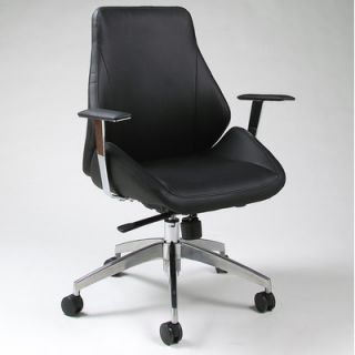 Pastel Furniture Isobella Mid Back Office Chair IS 164 CH AL Color Black