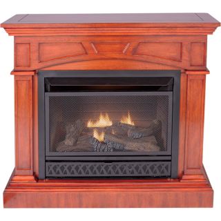 ProCom Vent-Free Dual Fuel Fireplace — 26,000 BTU, Heritage Cherry, Model# FBD28TCC-M-HC