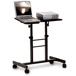 H. Wilson Mobile Laptop Presentation Stand with Dual Adjustable Platforms WPSDA