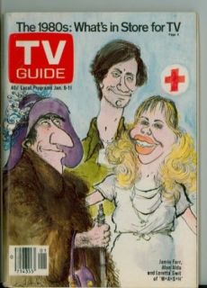 1980 TV Guide Jan 5 Cast of MASH   NY Metro edition   No Mailing Label Excellent to Mint Entertainment Collectibles