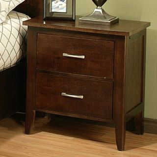 AYCA Furniture Firefly 2 Drawer Nightstand 220661/280661 Color Chocolate