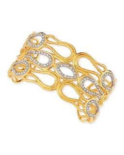 Pave Crystal Scalloped Aigrette Cuff   Alexis Bittar