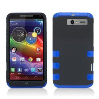 Aimo Wireless MOTXT901PCMXF002 Guerilla Armor Hybrid Case for Motorola Electrify M XT901   Retail Packaging   Black/Blue Cell Phones & Accessories