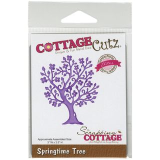 Cottagecutz Elites Die 3inx3.5in springtime Tree