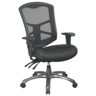 Office Star ProLine II High Back Leather / Mesh Office Chair 95344