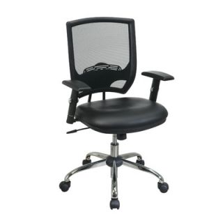 OSP Designs Screen Back Chair with Adjustable Arms and Headrest EM503278 U6