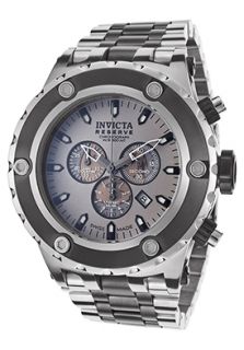 Invicta 80452  Watches,Mens Subaqua/Reserve Chronograph Gray Dial Two Tone Stainless Steel, Chronograph Invicta Quartz Watches