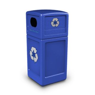 Commercial Zone Recycling Container 74610 Color Blue, Capacity 42 gallon