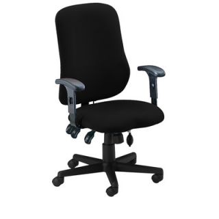 Mayline Comfort Contoured High Back Office Chair with Arms 4019AG Color Black