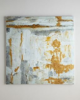 Large White & Gold Abstract   John Richard Collection