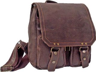 David King Leather 6316 Distressed Leather Laptop Backpack