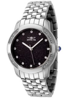 Invicta 0438  Watches,Womens Invicta II White Diamond Stainless Steel, Casual Invicta Quartz Watches