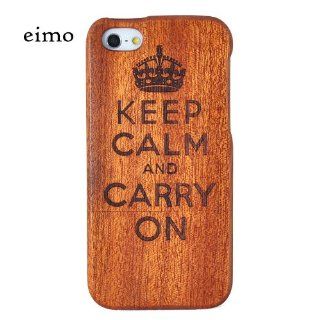 eimolife (TM) Unique Handmade Natural Wood Wooden Hard bamboo Case Cover for iPhone 5 with free screen protector(Sapele Cool) Cell Phones & Accessories