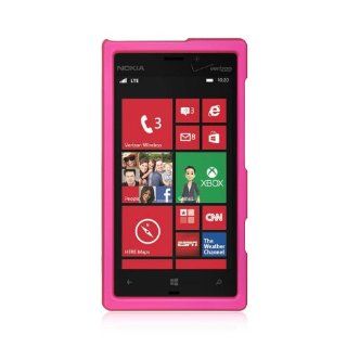 Luxmo CRNK928HP Unique Durable Rubberized Crystal Case for Nokia Lumia 928   Retail Packaging   Hot Pink Cell Phones & Accessories
