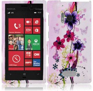 For Nokia Lumia 928 Hard Design Cover Case Elite Flower Accessory Cell Phones & Accessories