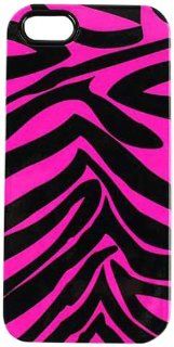 Cell Armor IPHONE4G PC JELLY TP902 Hybrid Jelly Case for iPhone 4/4S   Retail Packaging   Pink Zebra Cell Phones & Accessories