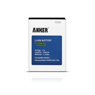 Anker 1500mAh Li ion Battery for Samsung Exhibit 4G T759, Transform Ultra SPH M930, Conquer 4G SPH D600 [18 Month Warranty] Cell Phones & Accessories