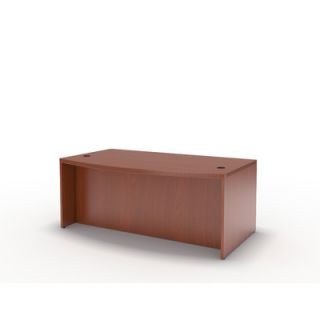 Mayline Aberdeen Bowfront Desk ABD6642L Finish Cherry