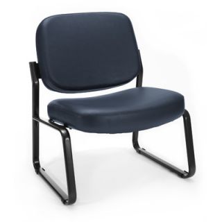 OFM Big and Tall Armless Vinyl Chair 409 VAM 60 Seat / Back Color Navy