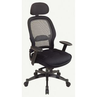Office Star SPACE Deluxe Matrex High Back Mesh Executive Chair with Arms 2500