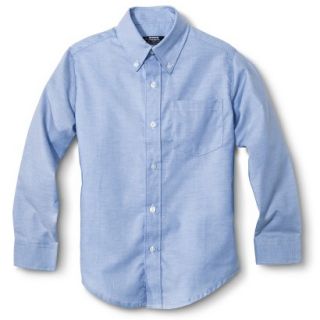 French Toast Boys School Uniform Long Sleeve Oxford Shirt   Lite Blue 20