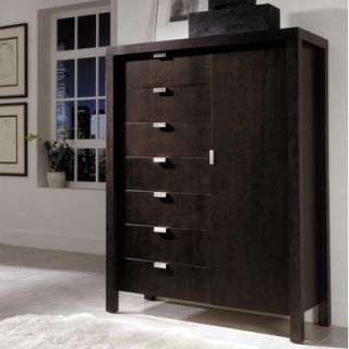 Leda Avant Garde 7 Drawer Gentlemans Chest 27223 Finish Espresso