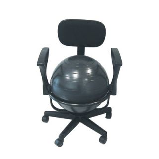 Cando Adjustable Ball Chair 30 179 Features With Arms