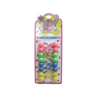 Pony tail holders with ball ends   Case of 36 