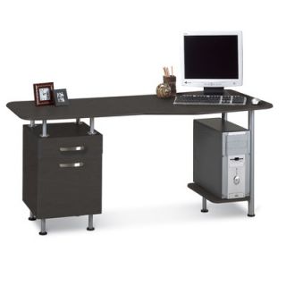 Mayline Eastwinds Computer Desk with Pedestal 905 Surface Color Anthracite