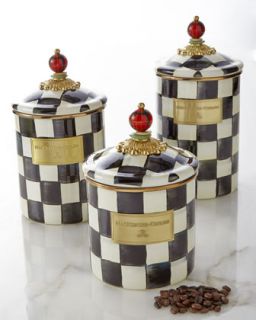 Medium Courtly Check Canister   MacKenzie Childs