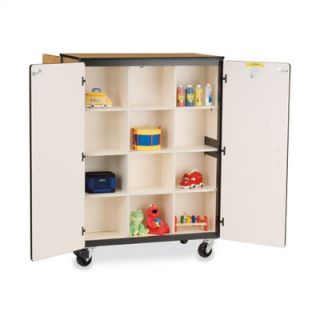 Virco 48 Mobile Storage Cabinet 2509 24DF Laminate Color Fusion Maple