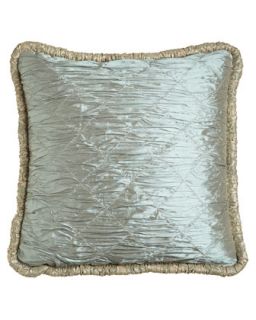 Silk Crinkle Diamond European Sham with Ruched Lace Trim   SWEET DREAMS.