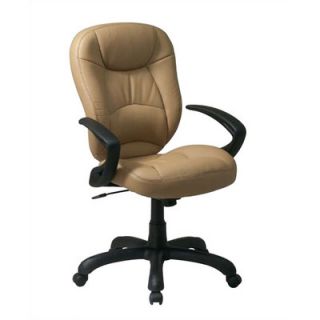 Office Star High Back Leather Deluxe Oversized Faux  Task Chair FL644 Leather