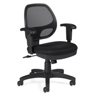 Offices To Go Low Back Mesh Office Chair with Arms OTG11647B