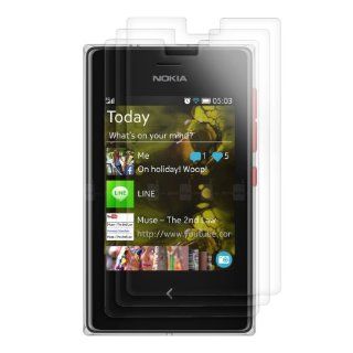 3x kwmobile screen protector for Nokia Asha 503 CRYSTAL CLEAR   premium quality Cell Phones & Accessories