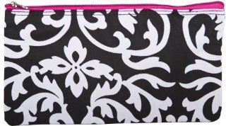 Damask Hot Pink Cosmetics Bag Case Small909  Pencil Case  Beauty