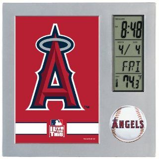 MLB Anaheim Angels Digital Desk Clock  Sports Fan Alarm Clocks  Sports & Outdoors