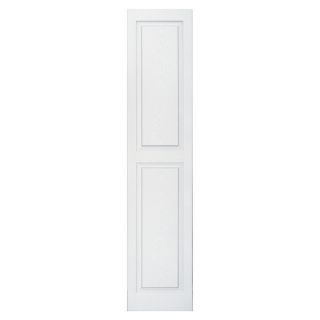Vantage 2 Pack White Raised Panel Vinyl Exterior Shutters (Common 67 in x 14 in; Actual 66.56 in x 13.875 in)