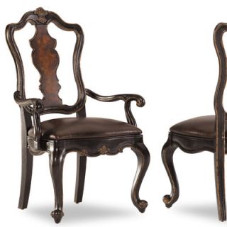 Hooker Furniture Grandover Splatback Leather Arm Chair 5029 75400