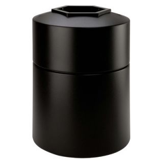 Commercial Zone 45 Gallon Round Waste Container in Black 730101