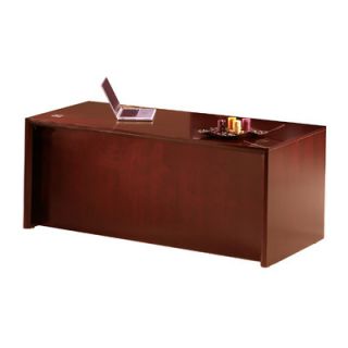 Mayline Corsica Double Pedestal Executive Desk with Straight Front Corsica Do