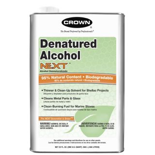 Crown 1 Quart Slow to Dissolve Denatured Alcohol