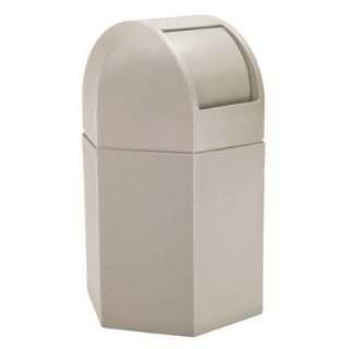 Commercial Zone 45 Gallon Hex Waste Container with Dome Lid 73790199 Color B